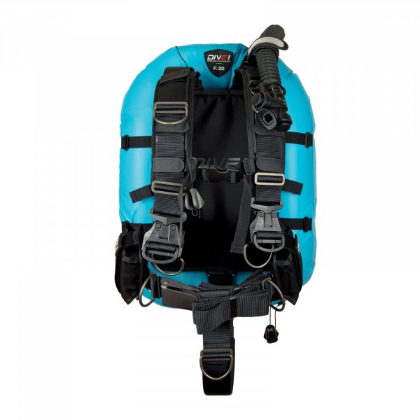 DIVE1 F30 Jacket - Soft Backplate System Marine Fabric Turquoise