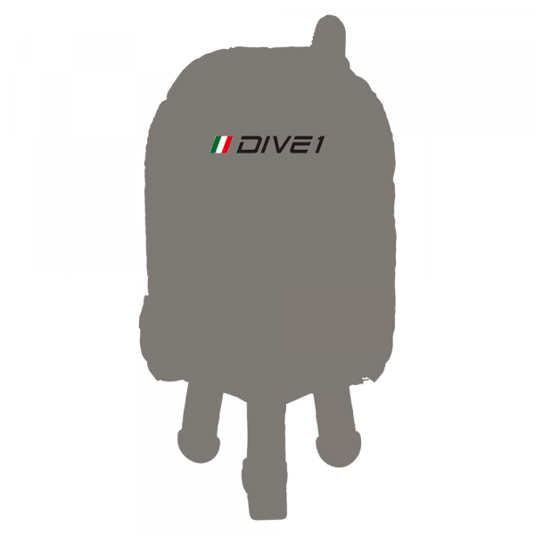 DIVE1 F40 Wing - Soft Backplate System Marine Fabric Weiß