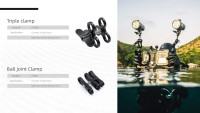 Divevolk - Triple Ball Joint Clamp