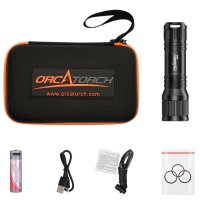 OrcaTorch - D560 - Tauchlampe mit USB-C Diretktladung, max 700 Lumen Rose