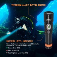 Orca Torch - D710 - Kompakte Tauchlampe - max. 3000 Lumen Blau