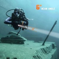 Orca Torch - D710 - Kompakte Tauchlampe - max. 3000 Lumen Blau