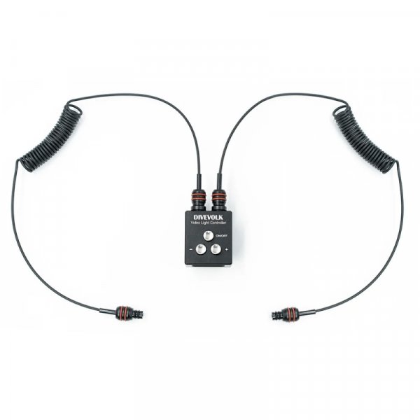 Divevolk - Fernbedienung mit 2 Stück Glasfaserkabel für SL50/SL120 Videoleuchte