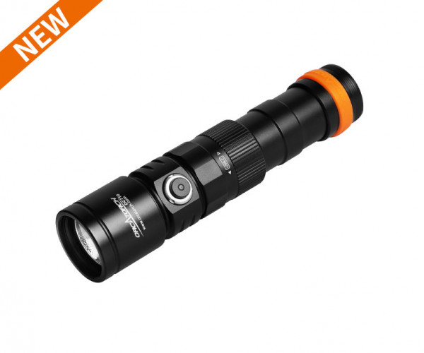 OrcaTorch - DC710 Tauchlampe Set mit USB-C-Direktladung, 1 Akku, max. 3000 Lumen