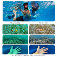 Divevolk - SeaTouch 6 Pro - Schnorchel-Rotfilter