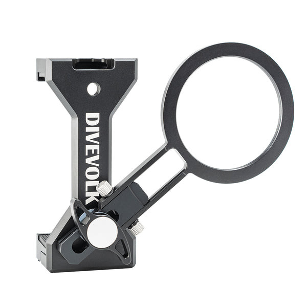 Divevolk - SeaTouch - Expansions Clamp mit verstellbarem 67-mm-Adapterarm